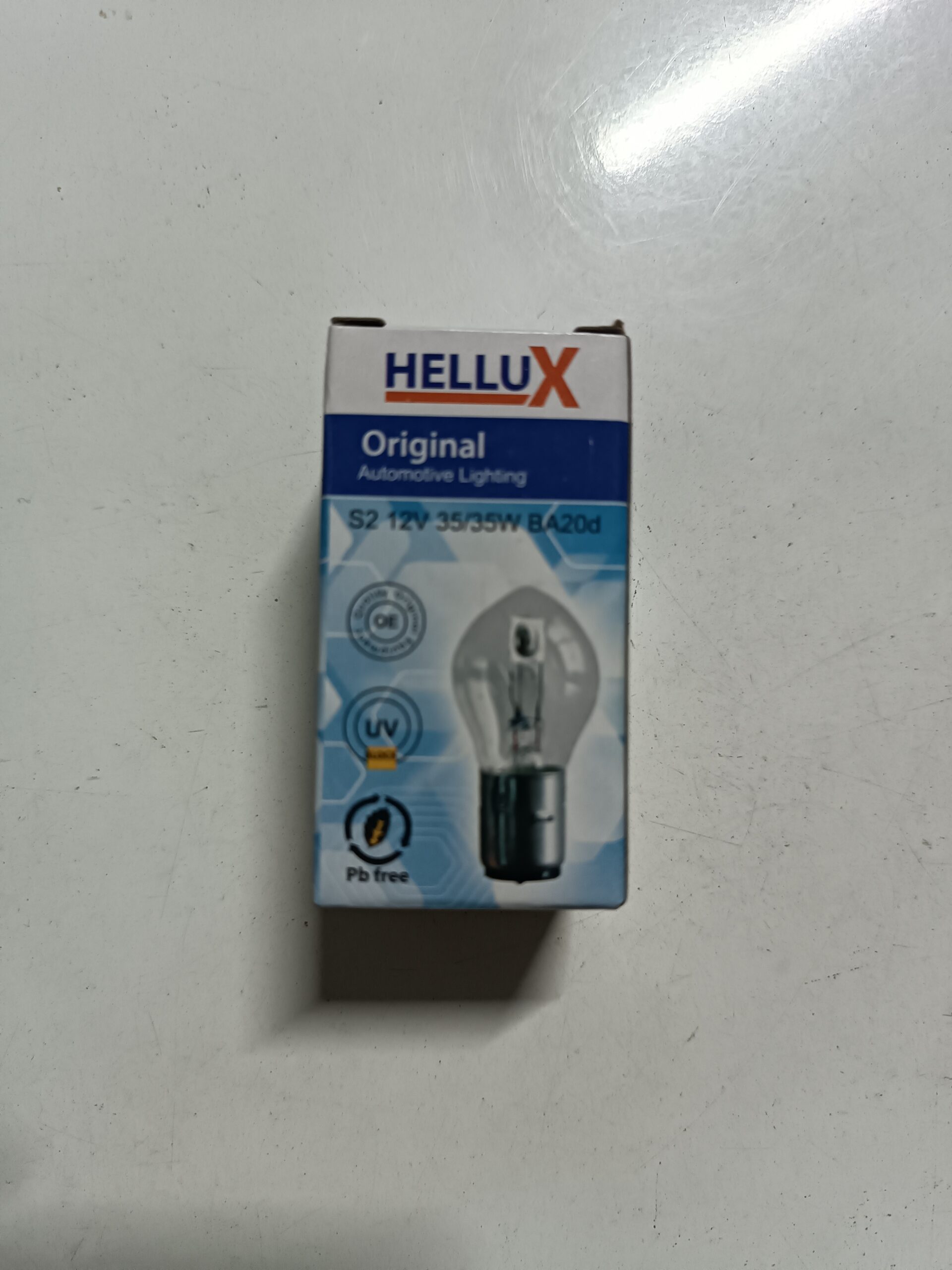 12V 35/35W Motosiklet Ön Far Ampulü – Tırnaklı Model | Scooter, Cup, CG Uyumlu