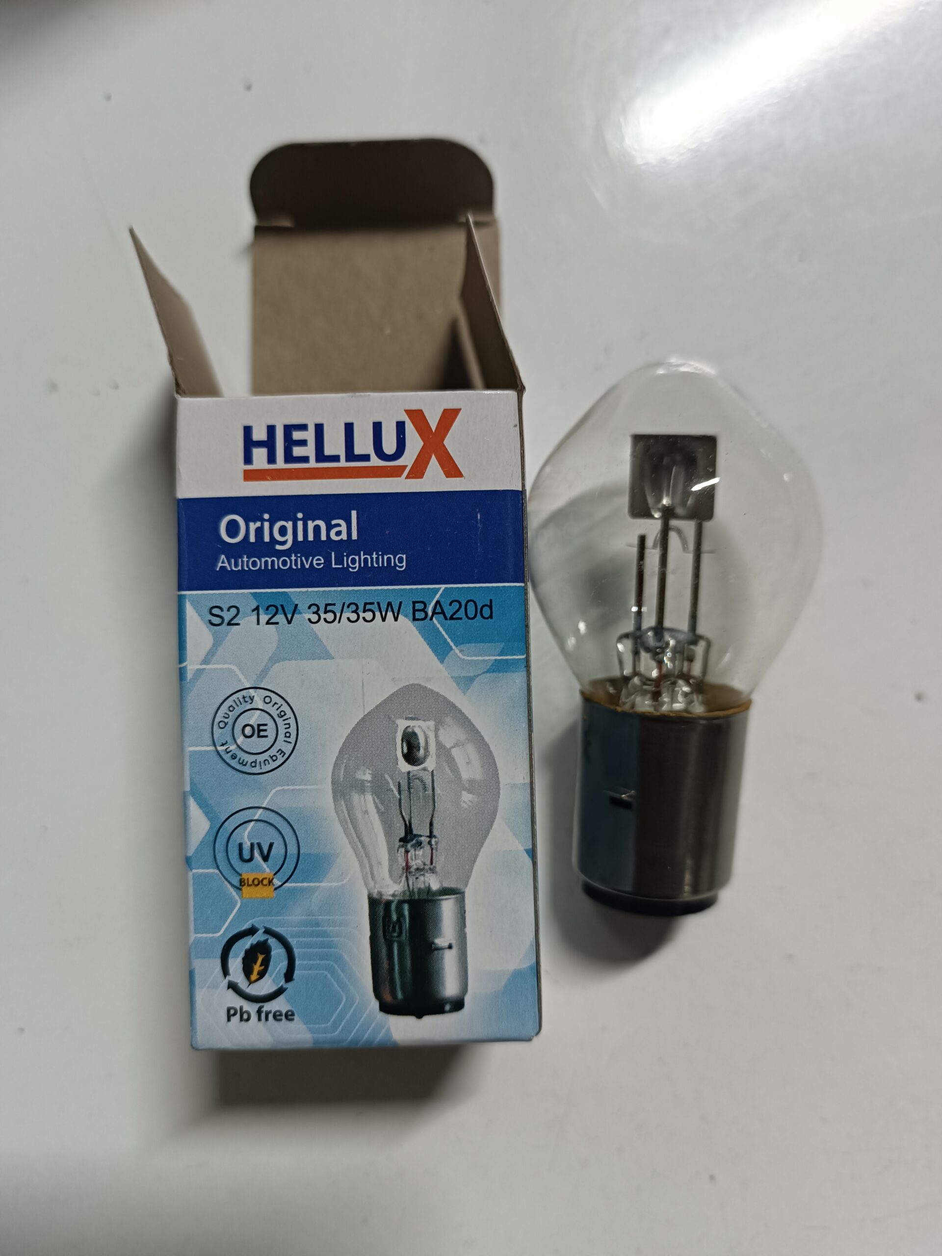 12V 35/35W Motosiklet Ön Far Ampulü – Tırnaklı Model | Scooter, Cup, CG Uyumlu - Görsel 4