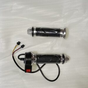 Motolux Elektrikli Bisiklet Universal 3 Vitesli Gaz Kolu (Nikel/Krom Detaylı - Modifiye Tipi)